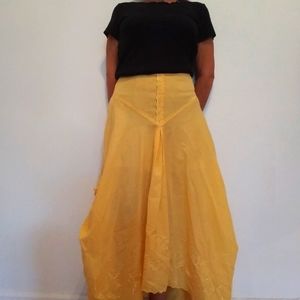 NWOT Unique Cottage-core ankle-length cotton skirt